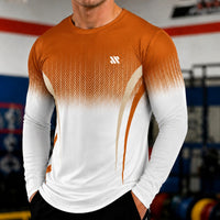 Valen™ Langarmshirt aus Sportgewebe mit UV-Schutz – Orange
