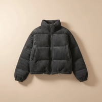 Zurich Quilted Puffer Jacket – Schwarz