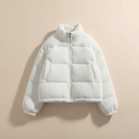 Zurich Quilted Puffer Jacket – Naturweiß