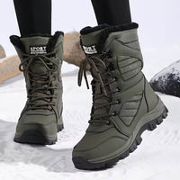 Wilma™ – Outdoor Winter Wanderschuhe – Oliv