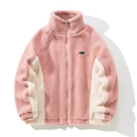 Warme Winter Fleecejacke Streetwear – Rosa