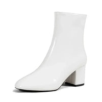 Damen Dirndl Schuhe | Mit Seitlichem Reißverschluss – Weiß
