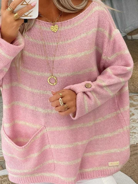 Leonie's Schicker Gestreifter Pullover