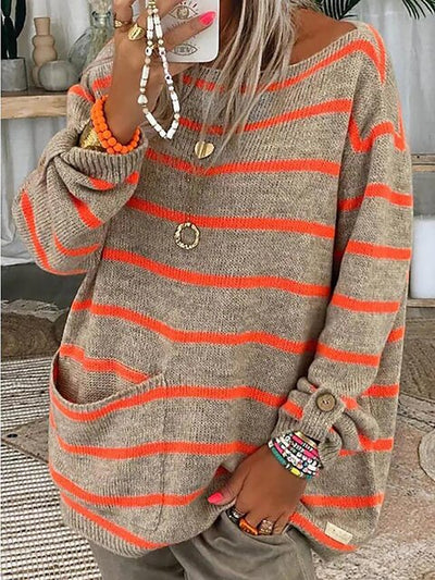 Leonie's Schicker Gestreifter Pullover