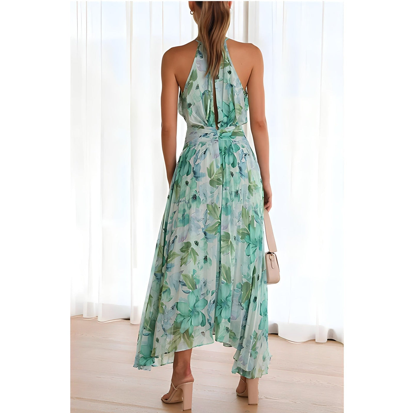 Josseline - Geblümtes Midikleid mit Falten