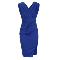Sonjan | Damen Elegantes Midikleid – Blau