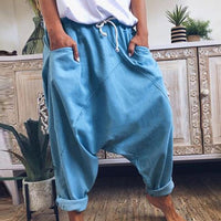 Damen Haremshose – Blau