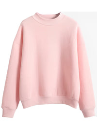 Yierlith | Sweatshirt mit Rundhalsausschnitt – Rosa