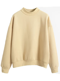 Yierlith | Sweatshirt mit Rundhalsausschnitt – Hellgelb