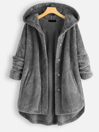Kokari | Winter-Wendefleece-Kapuzenjacke – Grau