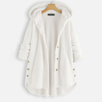 Kokari | Winter-Wendefleece-Kapuzenjacke – Weiß