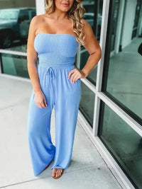 Mary | Eleganter Jumpsuit – Blau