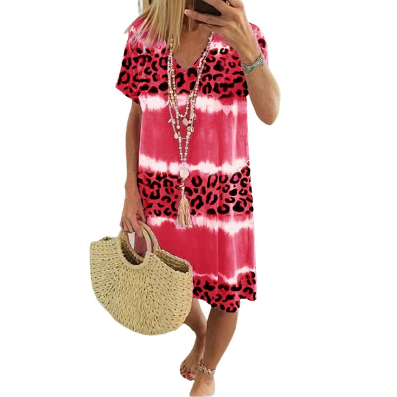 Irene - Leopard Sommerkleid
