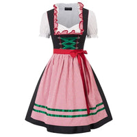 Mechthild | Elegantes Oktoberfest Dirndl Kleid | 2025 – Tartan rot