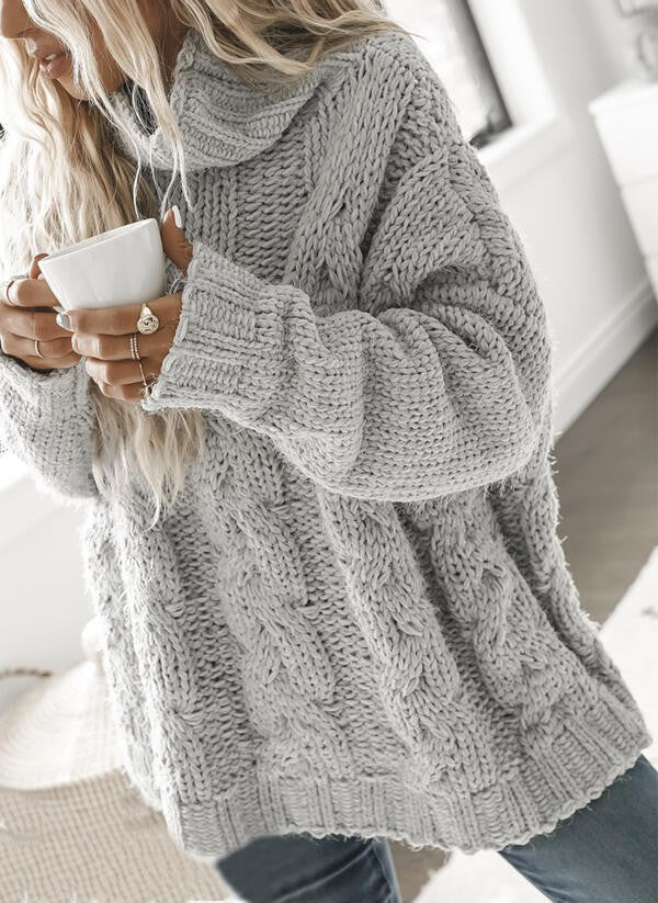 Saylanis | Rollkragenpullover aus Zopfstrick