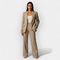 Heidi-Mode | Elegantes Damen Hosenanzug Set – Khaki