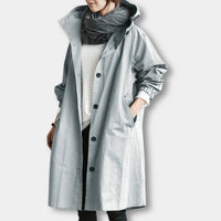 Damen Softshelljacke mit Kapuze - Winddicht & Wasserfest – Silber