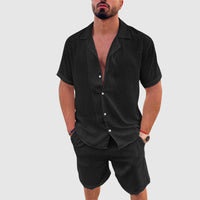 Eleganter Herren Freizeitanzug – Schwarz
