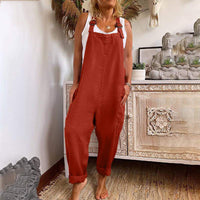 Eleganter Damen Jumpsuit für jeden Anlass – Rot