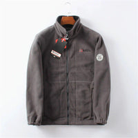 Winddichte & atmungsaktive Herren-Fleecejacke – Anthrazit