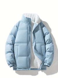 Wasserdichte Fleece Winterjacke für Damen | Wärmend & Winddicht für Outdoor-Aktivitäten – Himmelblau