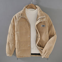 Zeitlos warme und stilvolle Jacke für Männer – Khaki