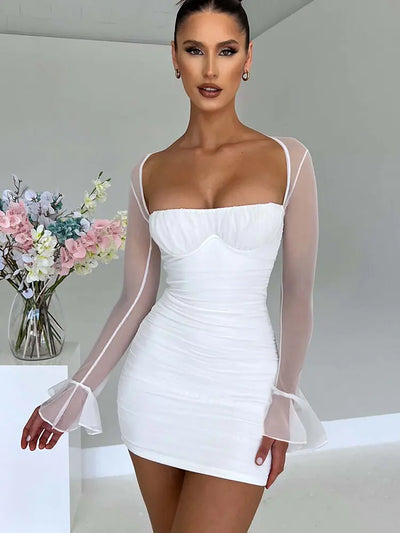 Marcella - Elegantes rückenfreies sexy Minikleid