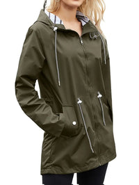 Wasserdichte Winterjacke mit Kapuze für Damen - Wärmend und Winddicht – Grün
