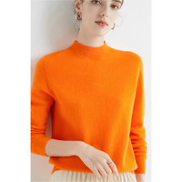 Saylith | Kaschmir-Strickpullover für Damen – Orange