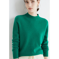 Saylith | Kaschmir-Strickpullover für Damen – Grün