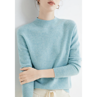 Saylith | Kaschmir-Strickpullover für Damen – Himmelblau