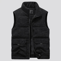 Herren Bodywarmer - Wärmende Steppweste für Männer, Outdoor & Freizeit – Schwarz