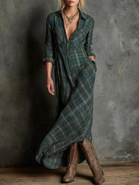 Moira™ - Elegantes Maxikleid – Grön