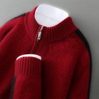 Hochwertiger Herren Kaschmir Pullover – Rot
