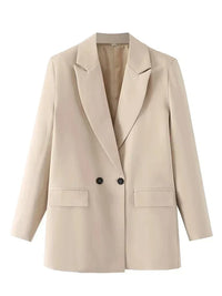 Elegante Damen-Blazer für Büro und Freizeit - Business Profesional – Beige