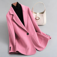 Rennly Wool Blazer Jacket – Rosa