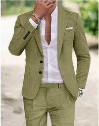 Johan - Stil Herrenhemd aus Leinen - Sommerlich Elegant – Grün