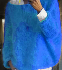 Damen Oversize Strickpullover | Weich & Kuschelig – Blau