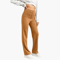 Komfortable Damen Stretch-Hose – Braun