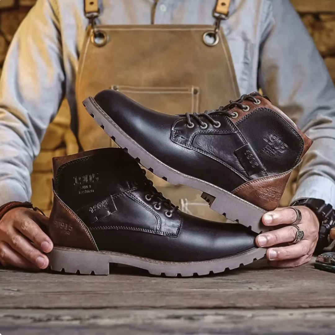 Vintage Leder Herren Stiefel