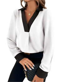 Elegante Business Bluse für Damen - Atmungsaktiv und Bügelfrei – Weiß