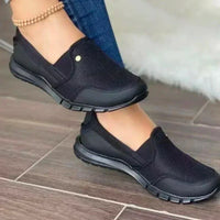 Orthopädische Damen Slip-On Komfortschuhe – Schwarz