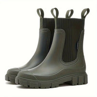 Damen-Luxus Stiefel, Wasserdicht – Grün
