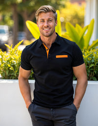 Sportlich-Elegantes Herren Poloshirt – Schwarz