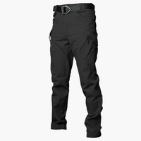 Robuste Herren Cargo Hose – Schwarz