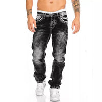Weite Herren-Jeans mit bequemem Schnitt – Schwarz