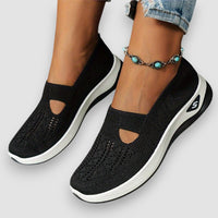 ZenStep | Leichte Orthopädische Slip-On Sneaker für Damen – Schwarz