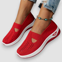 ZenStep | Leichte Orthopädische Slip-On Sneaker für Damen – Rot