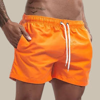 Schnelltrocknende Badeshorts Für Herren | Kordelzug – Orange