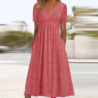 Eliza - Sommerkleid für Frauen - leicht, elegant und perfekt für jede Gelegenheit – Rot